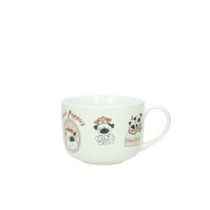 TAZZA COLAZIONE CANI NEW BONE CHINA