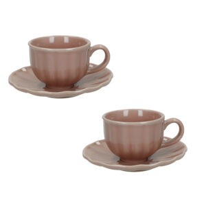 TAZZINA CAFFE' CALIPSO CIPRIA SET 2 PZ STONEWARE