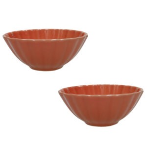 CIOTOLA CALIPSO ARANCIONE SET 2 PZ STONEWARE
