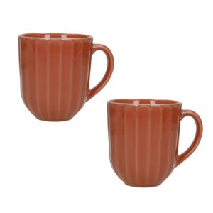 MUG CALIPSO ARANCIONE SET 2 PZ STONEWARE