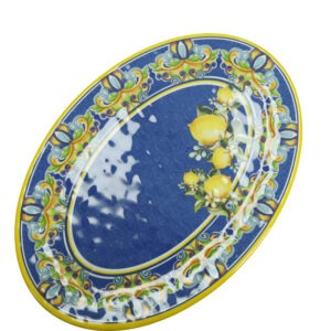 VASSOIO OVALE CITRUS BLU MELAMINA