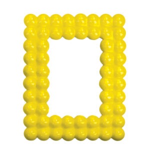 PORTAFOTO LOLLIPOP GIALLO FLUO INT.10X15 POLIRESINA