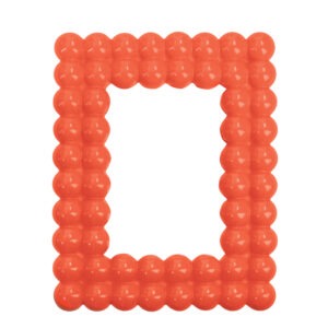 PORTAFOTO LOLLIPOP ARANCIO FLUO INT.10X15 POLIRESINA
