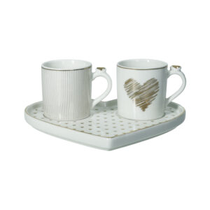 TETE A TETE AMORE MIO CUORI NEW BONE CHINA