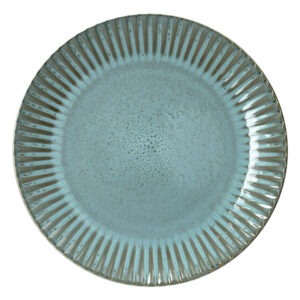 PIATTO FONDO MELANGE ACQUAMARINA STONEWARE