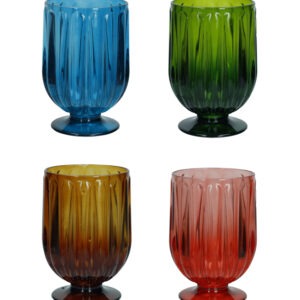 BICCHIERE ENTASI COLORI ASSORTITI SET 4 PZ PS
