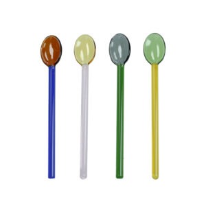 CUCCHIAINO RAINBOW COLORI ASSORTITI SET 4 PZ VETRO
