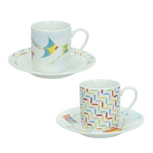 TAZZINA CAFFE ARIA SET 2 PZ NEW BONE CHINA