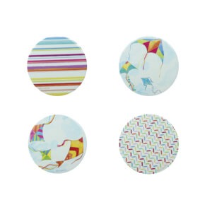 DECORATON ARIA SET 4 PZ CERAMICA/SUGHERO