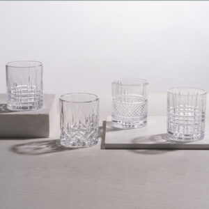 BICCHIERE MULINELLO DECORI ASSORTITI SET 4 PZ VETRO