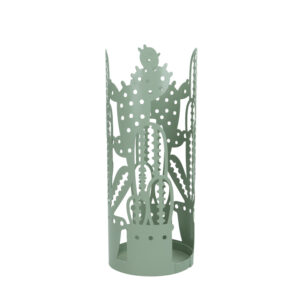 PORTABICCHIERI CACTUS VERDE METAL