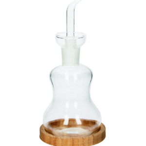 OLIERA SILHOUETTE VETRO C/BASE BAMBOO NATURALE