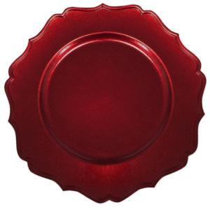 SOTTOPIATTO FREGIO ROSSO SET 4 PZ PP