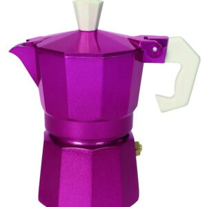 CAFFETTIERA GLITTER FUCSIA 1 TAZZA ALLUMINIO