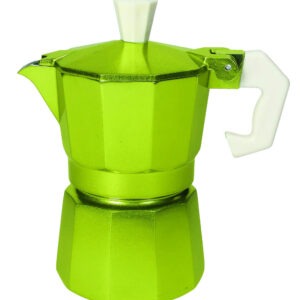 CAFFETTIERA GLITTER VERDE 1 TAZZA ALLUMINIO