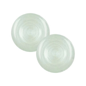 PIATTINO ARES ACQUAMARINA SET 2 PZ VETRO CM D 21