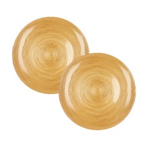 PIATTINO ARES OCRA SET 2 PZ VETRO CM D 21