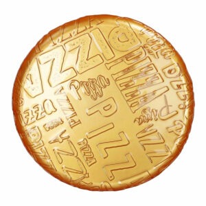 PIATTO PIZZA OCRA VETRO