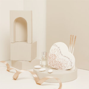 Diffusore forma cuore decorazioni rosa