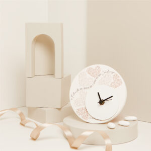 Orologio decorato cuori rosa