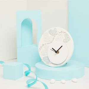 Orologio decorato cuori verde