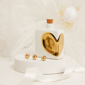 Oliera decoro cuore gold
