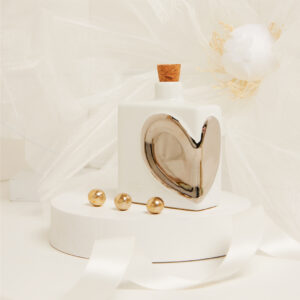 Oliera decoro cuore silver