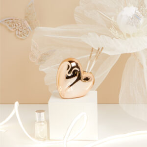 Diffusore forma cuore oro rosa