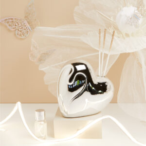 Diffusore forma cuore silver