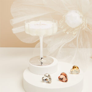Candela in bicchiere silver