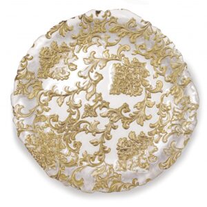 CENTROTAVOLA DAMASCO GOLD CM 40 VETRO