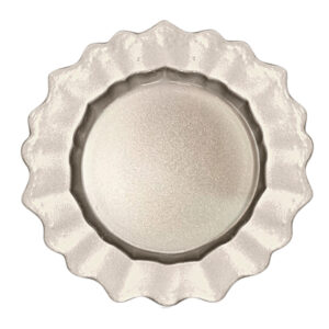 SOTTOPIATTO LUREX CHAMPAGNE VETRO