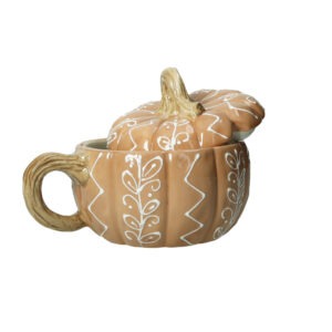 TAZZA ZUCCA ARANCIO C/TAPPO DOLOMITE