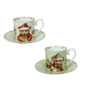 TAZZA COCCOLE SET 2 PZ NEW BONE CHINA