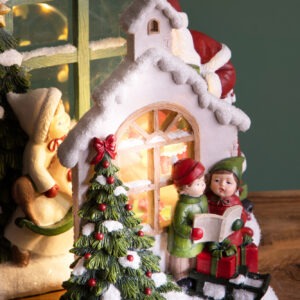 BAMBINI C/FINESTRA RESINA C/LED