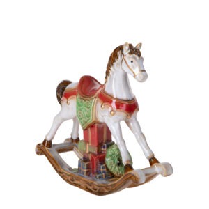 CAVALLO A DONDOLO PORCELLANA