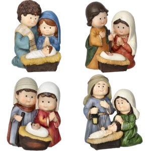 LA NATIVITA' SOGGETTI ASSORTITI RESINA DISPLAY 8 PZ