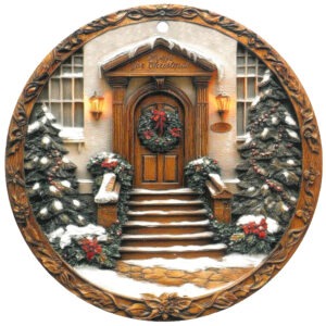 DECORATION BIANCO NATALE GHIRLANDA CERAM/SUGHERO