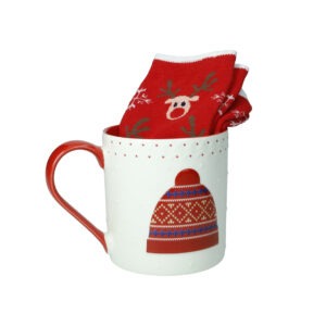 MUG CAPPELLO NEW BONE CHINA C/CALZINI COTONE