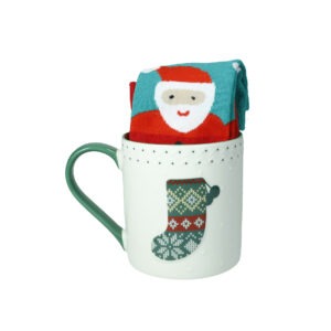 MUG CALZA NEW BONE CHINA C/CALZINI COTONE