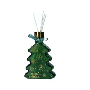DIFFUSORE DI FRAGRANZA BIANCO NATALE COLORI ASS VETRO C/BASTONCINI LEGNO/POLIESTERE DISPLAY 6 PZ