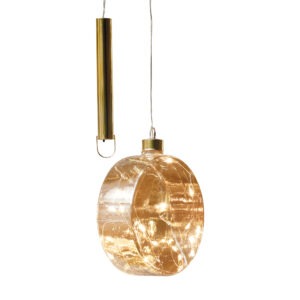 DECORATION DISCO C/LED APPENDIBILE ATMOSFERA VETRO