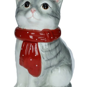 BARATTOLO GATTO BIANCO/GRIGIO NATALE DOLOMITE