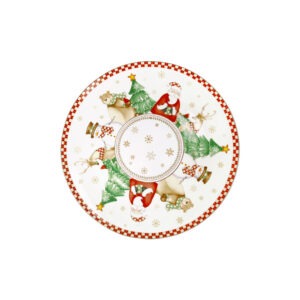 PIATTO PANETTONE RACCONTI PORCELLANA