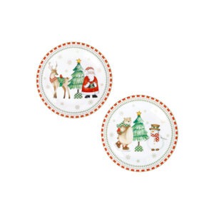 PIATTINO DOLCE RACCONTI SET 2 PZ PORCELLANA