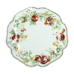 PIATTO SMERLATO CAROL PORCELLANA