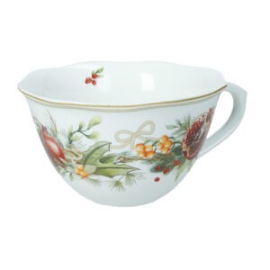 TAZZA COLAZIONE CAROL PORCELLANA