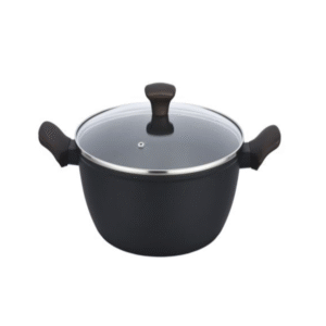 CASSERUOLA SHUTTLE FORGIATA NERA C/RIV. ANTIAD.  ILAG XERADUR CER/AL/BACHELITE C/COPERCHIO VET