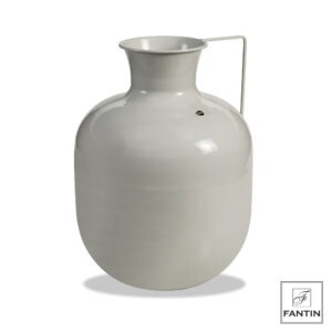 VASO METALLO BOTTIGLIA BIANCO CM. Ø29,5XH41