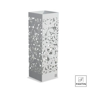 PORTA OMBRELLI MARGHERITE BIANCO CM.15,5X15,5XH49